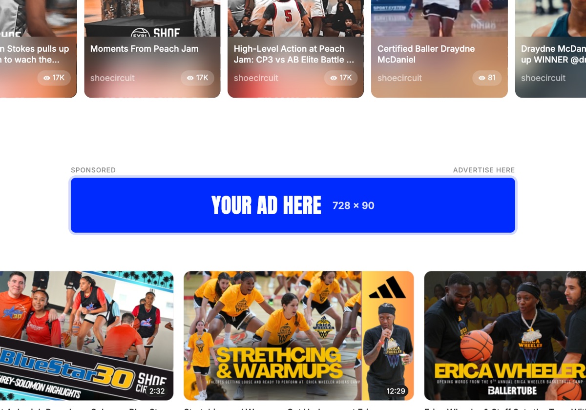 In-content placement example