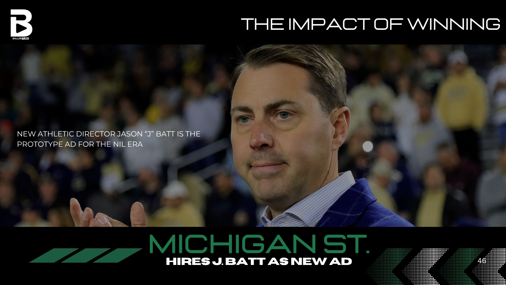 The CEO in the AD's Office: J Batt and MSU's High-Stakes Bet