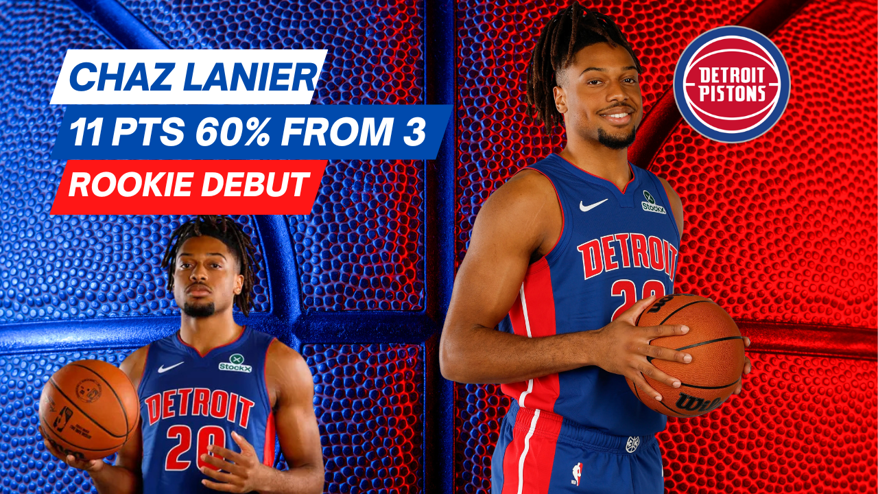 Chaz Lanier Stands Out in Pistons Preseason Debut | 11 Points, Lights-Out Shooting