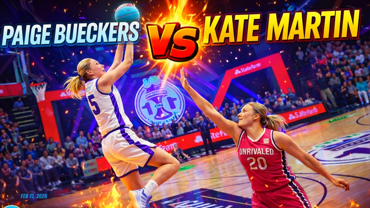 Paige Bueckers Dominates Kate Martin in Unrivaled 1-on-1 Showdown - Exclusive Highlights on BallerTube
