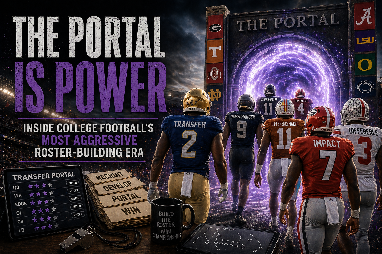 The Portal Is Power — Inside College Football's Most Aggressive Roster-Building Era
