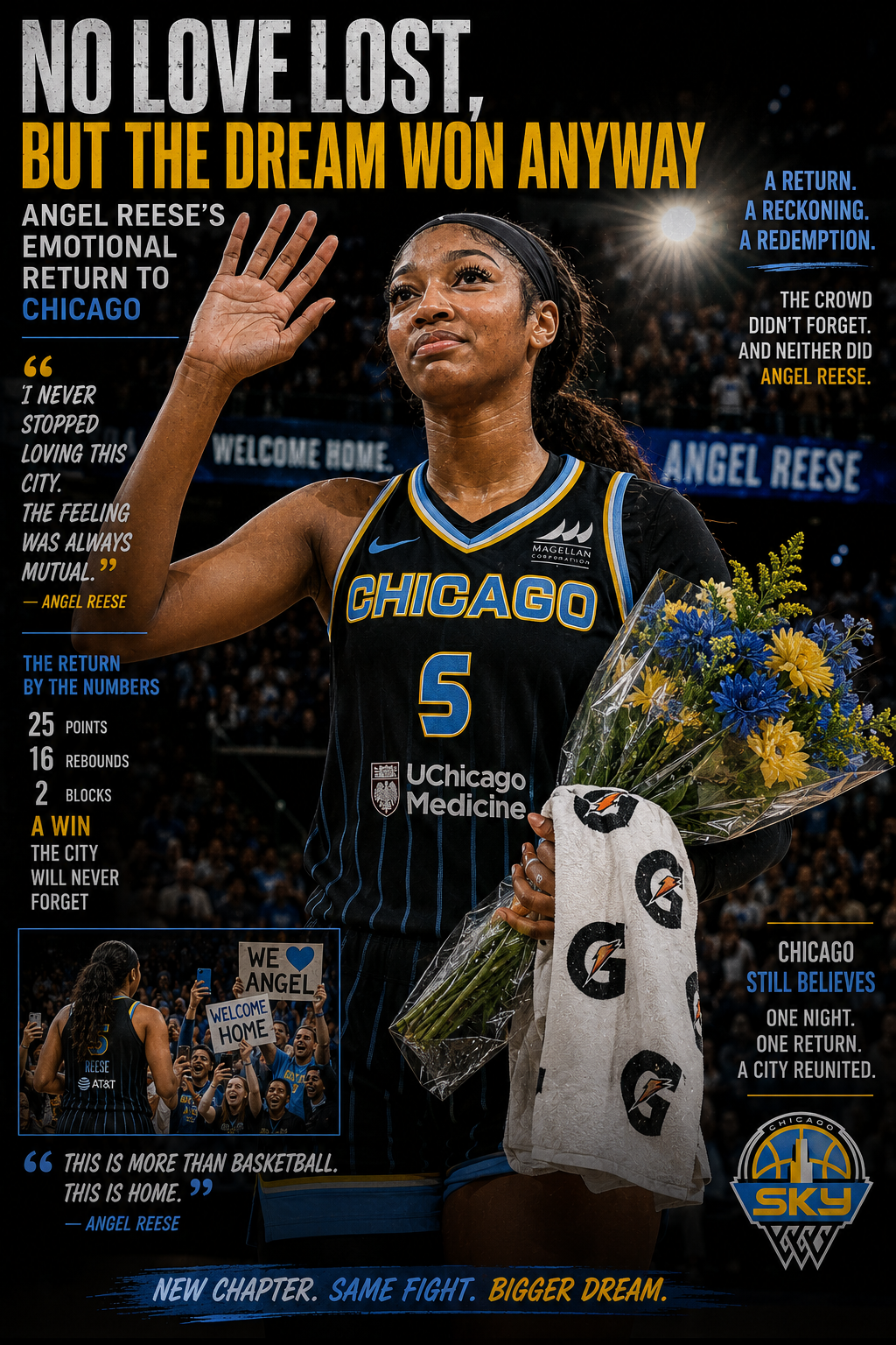No Love Lost, But the Dream Won Anyway: Angel Reese's Emotional Return to Chicago