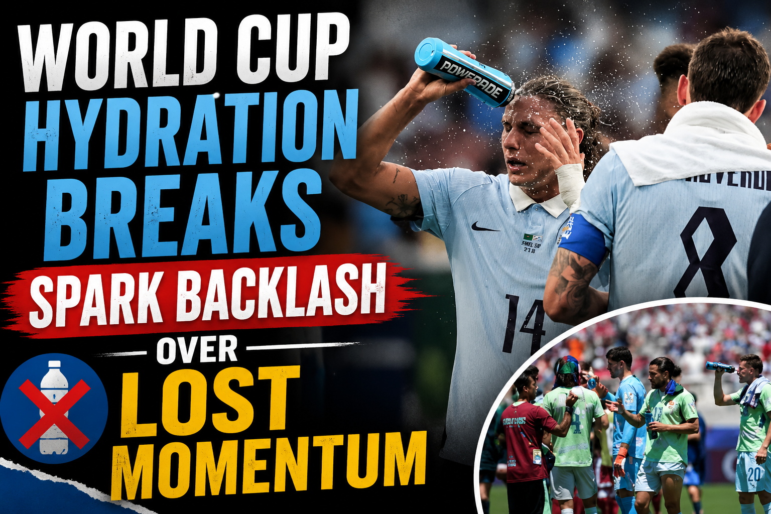 World Cup Hydration Breaks Spark Backlash Over Lost Momentum