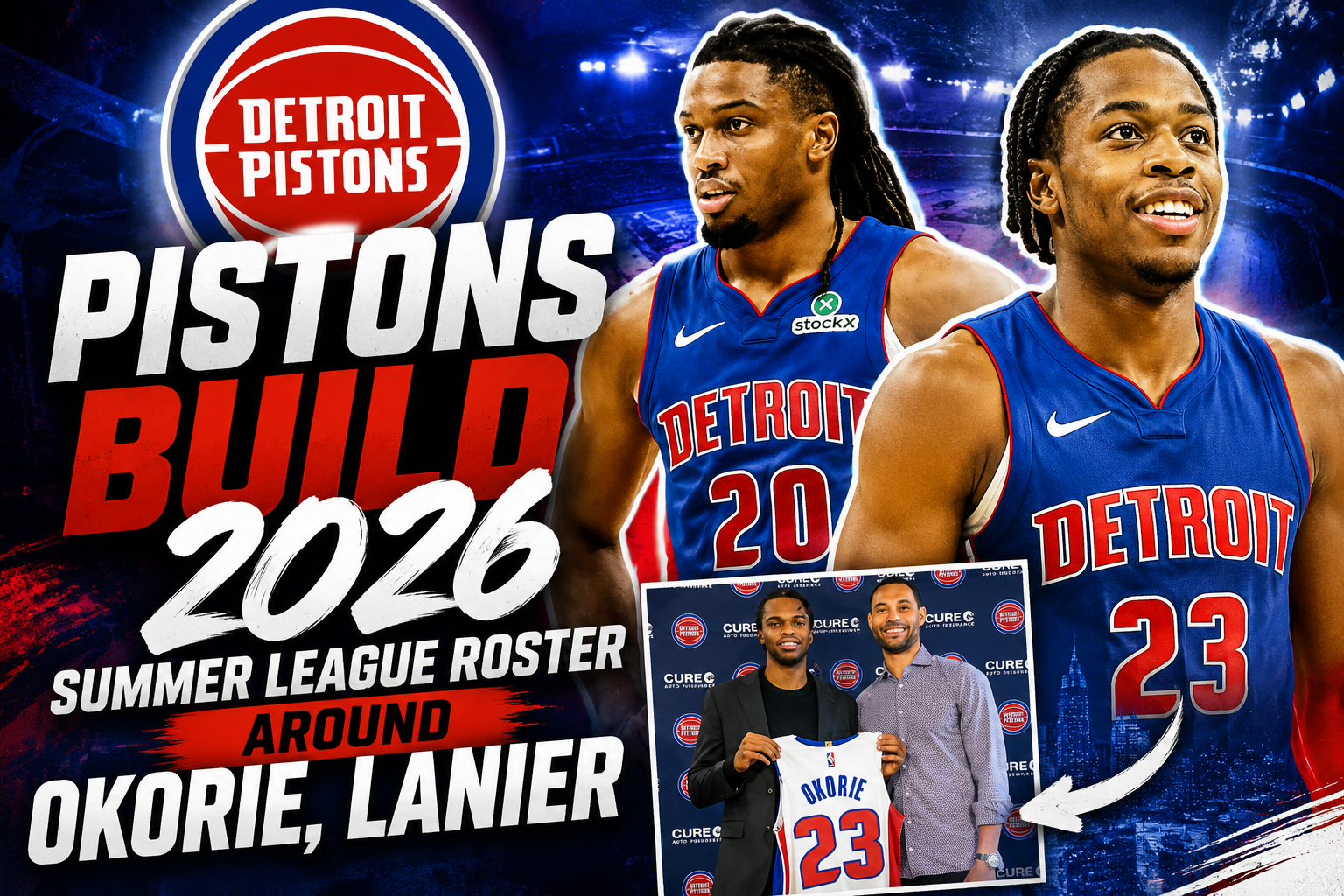 Pistons Build 2026 Summer League Roster Around Okorie, Lanier