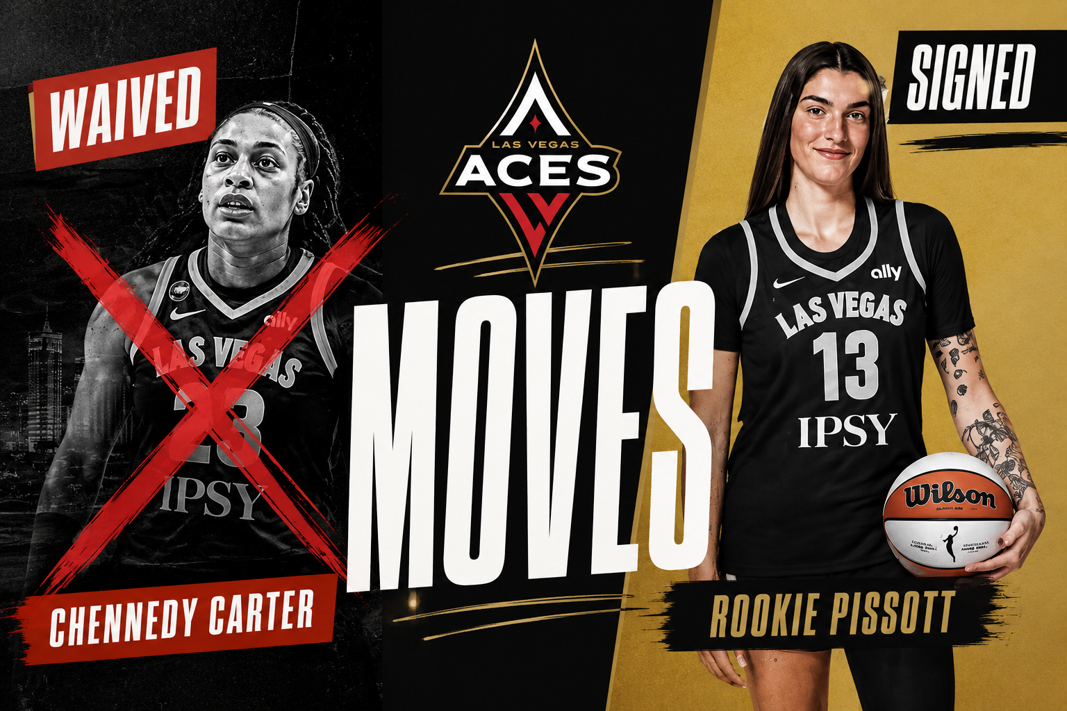 Aces Waive Chennedy Carter, Sign Rookie Pissott