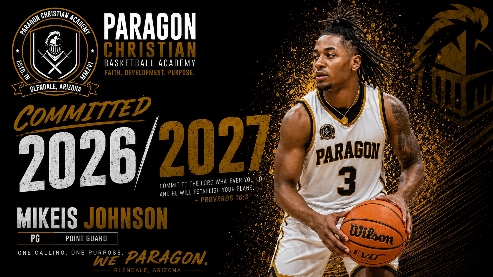 Mikeis Johnson Commits to Paragon Christian Basketball Academy for the 2026-2027 Season
