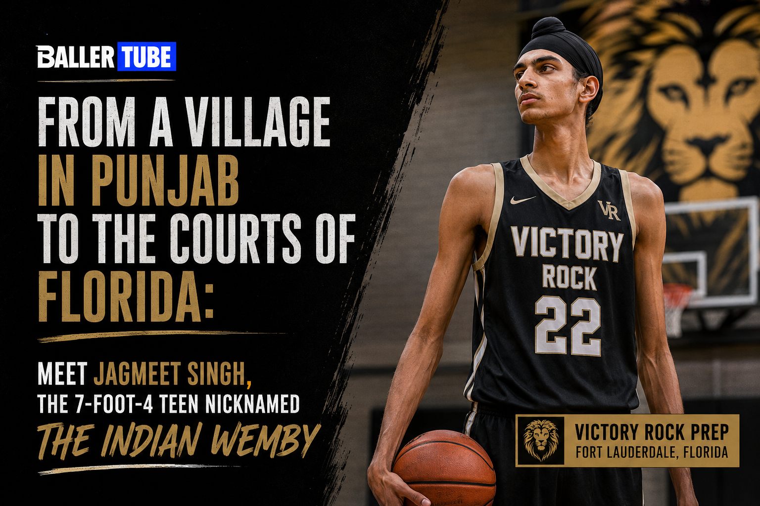 From a Village in Punjab to the Courts of Florida: Meet Jagmeet Singh, the 7-Foot-4 Teen Nicknamed the Indian Wemby