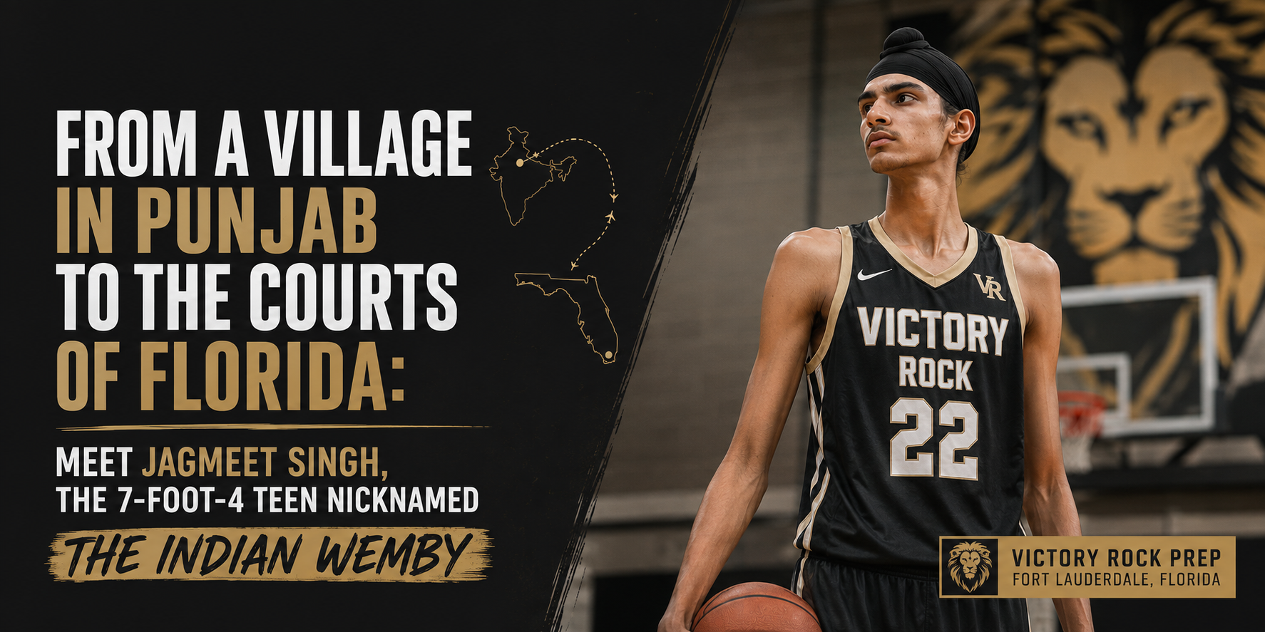 From a Village in Punjab to the Courts of Florida: Meet Jagmeet Singh, the 7-Foot-4 Teen Nicknamed the Indian Wemby