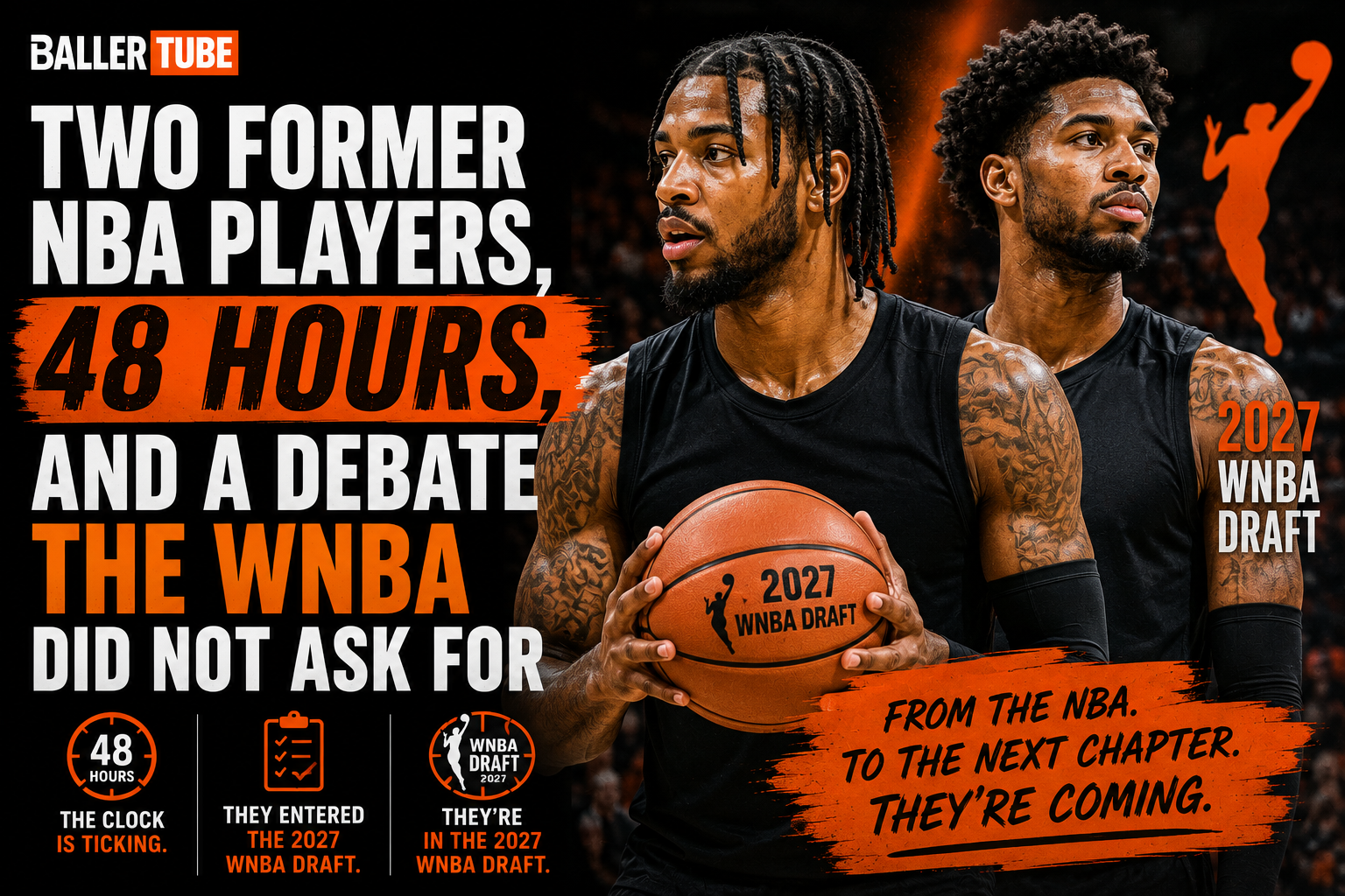 Two Former NBA Players, 48 Hours, and a Debate the WNBA Did Not Ask For