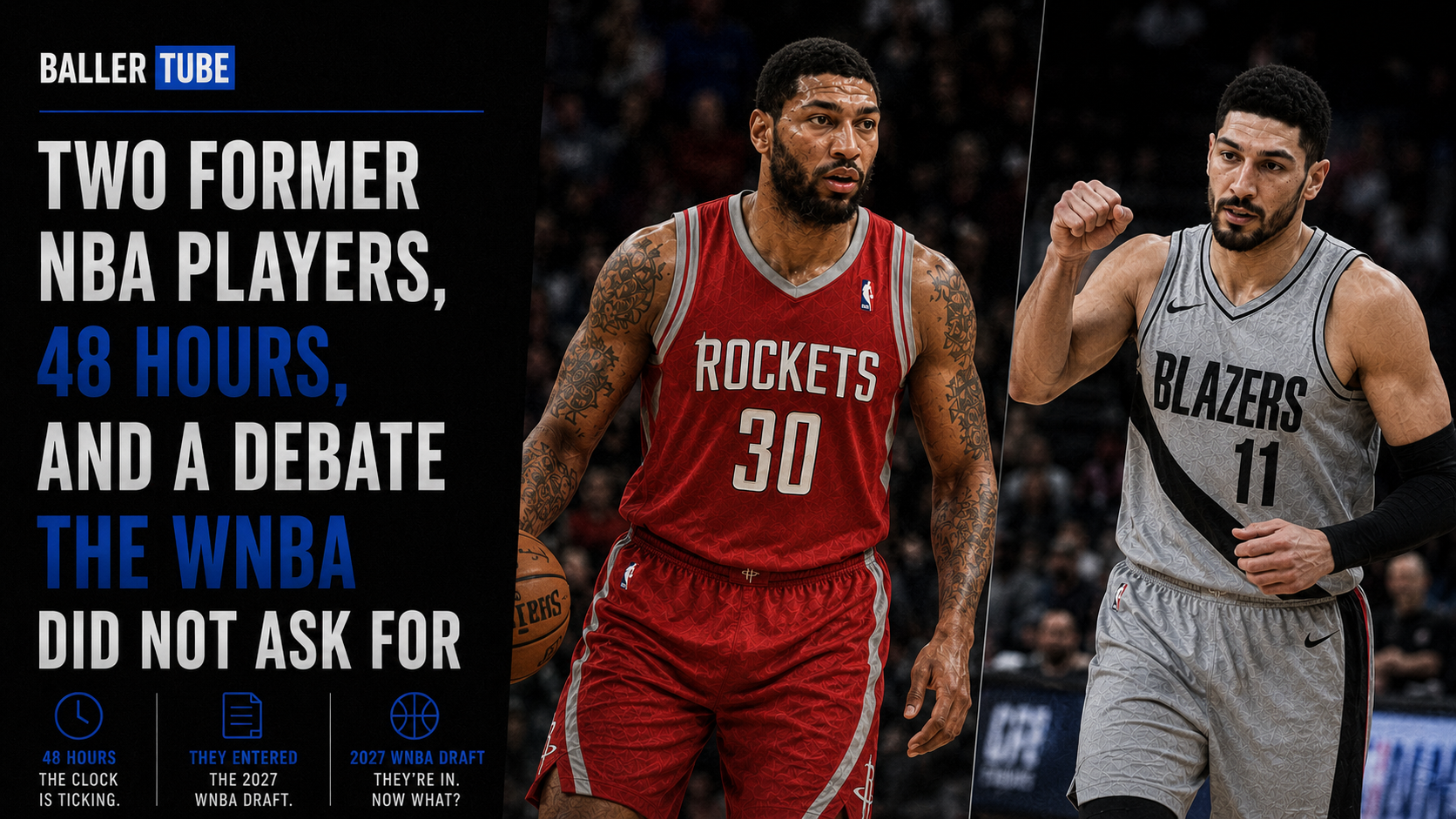 Two Former NBA Players, 48 Hours, and a Debate the WNBA Did Not Ask For