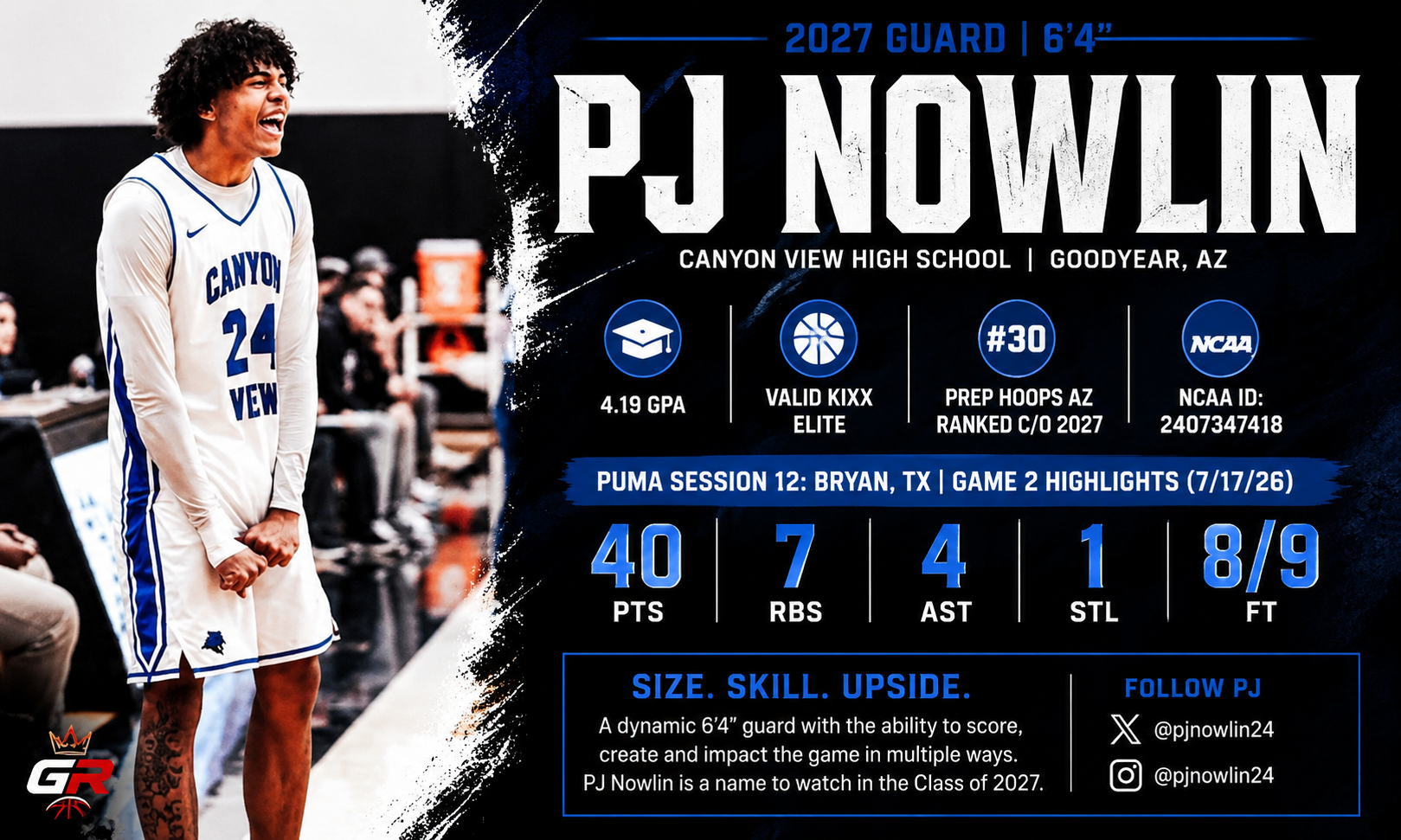 PJ Nowlin: The 2027 Guard Making His Presence Felt