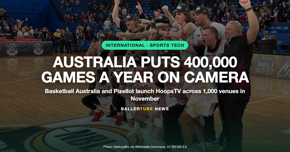 Basketball Australia Launches HoopsTV With Pixellot