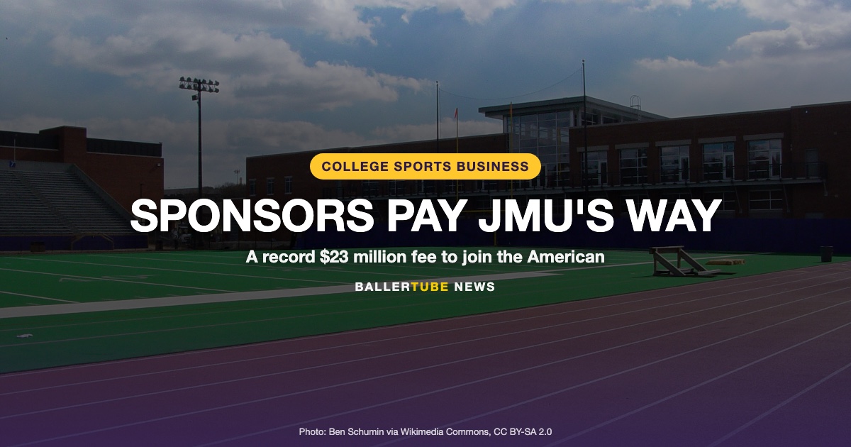 JMU's Record $23 Million American Entry Fee Will Be Paid by Sponsors