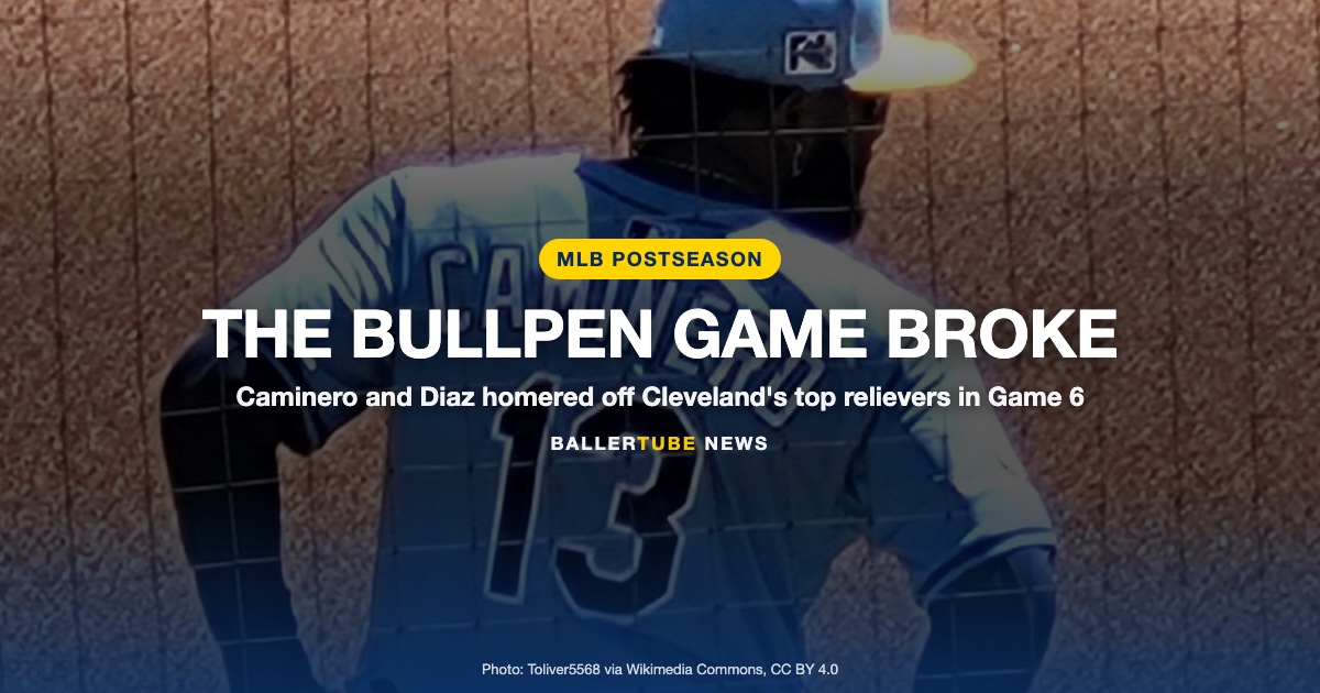 Cleveland's Bullpen Game Cracked: Two Homers Off Its Best Relievers Sent the Rays to the World Series