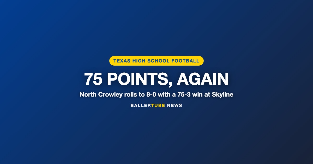 North Crowley Hangs 75 Again, Beats Skyline 75-3 to Reach 8-0