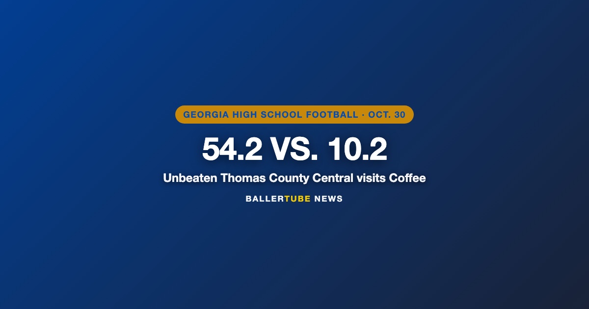 Georgia's Big Friday: Unbeaten Thomas County Central at Coffee