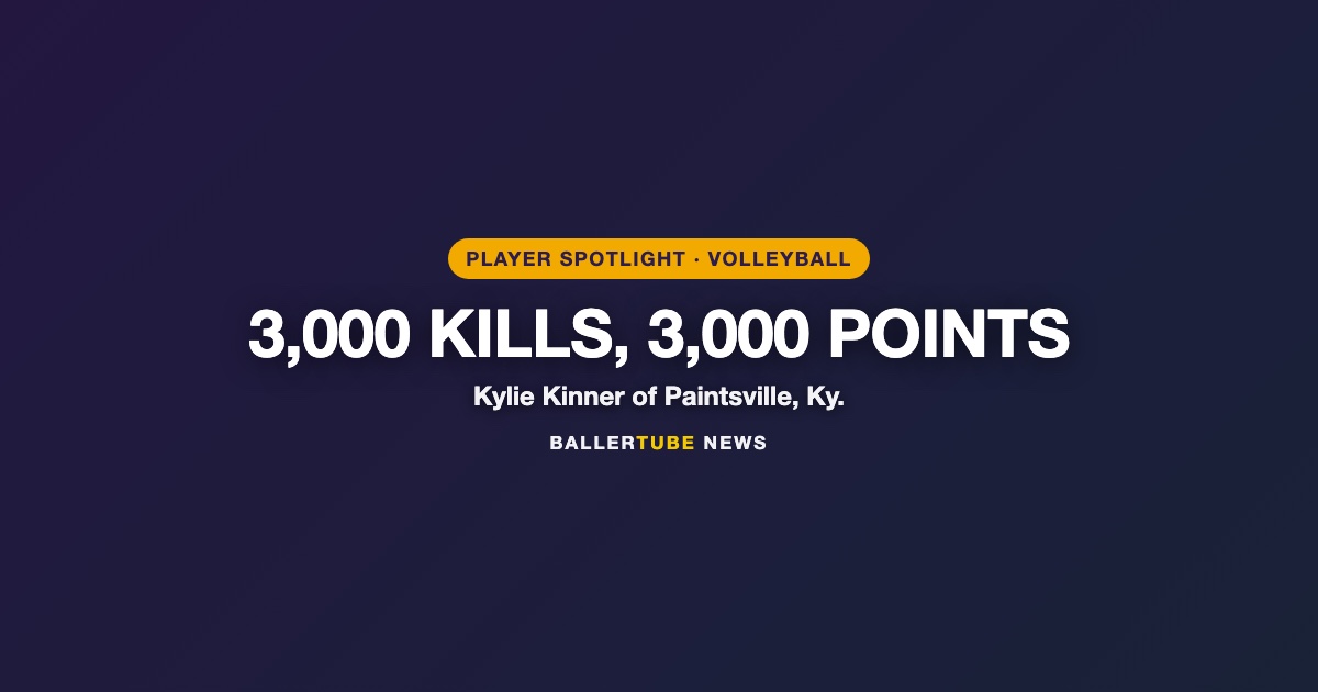 Kylie Kinner Has 3,000 Kills and 3,000 Points, and a Kentucky Record