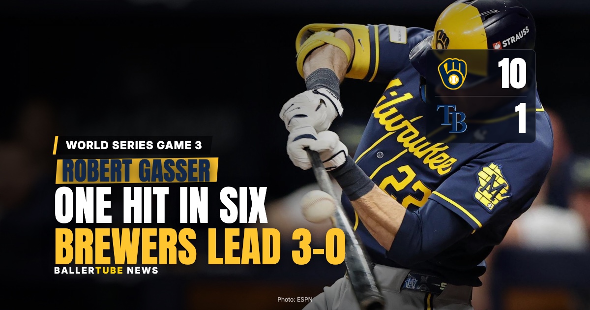 One Hit in Six Innings: Robert Gasser Put the Brewers a Win From the Title