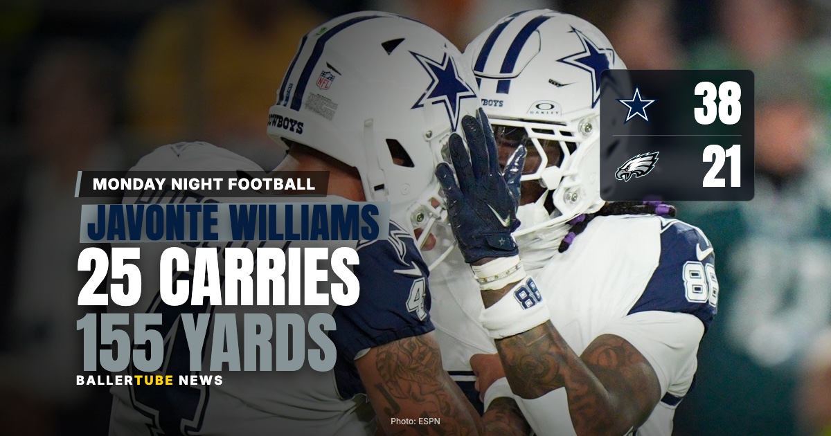 Javonte Williams Ran 25 Times for 155 Yards. Saquon Barkley Got Seven Carries