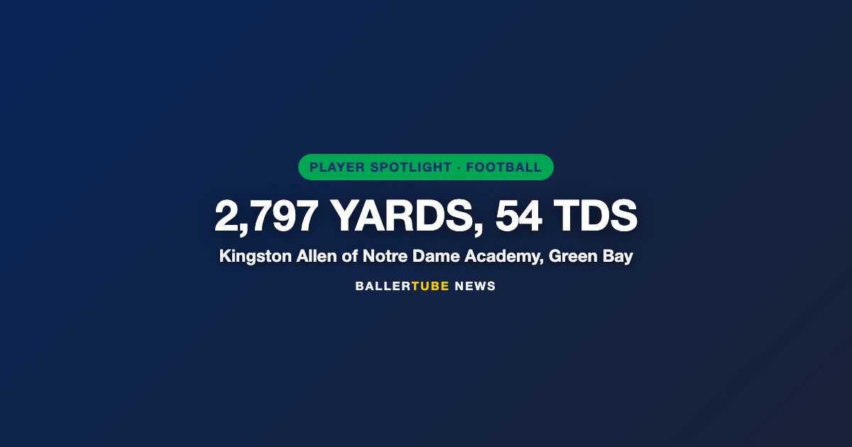 Kingston Allen Has 2,797 Yards, 54 Touchdowns and Wisconsin's Career TD Record