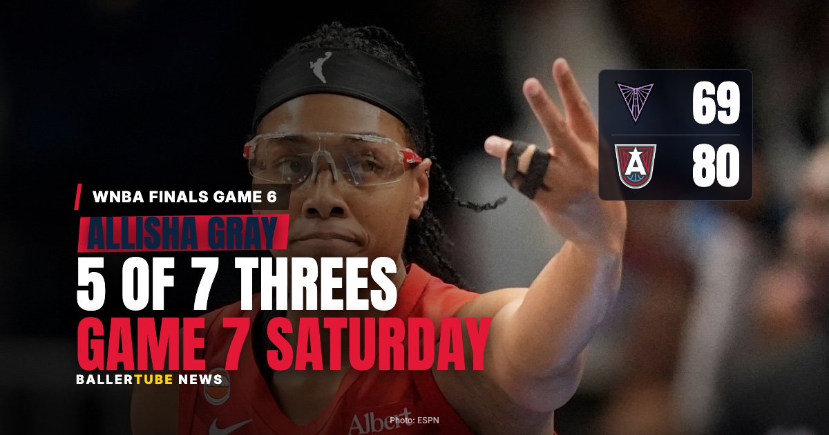 13 Threes to 7: Allisha Gray's 5-for-7 Night Forced a WNBA Finals Game 7