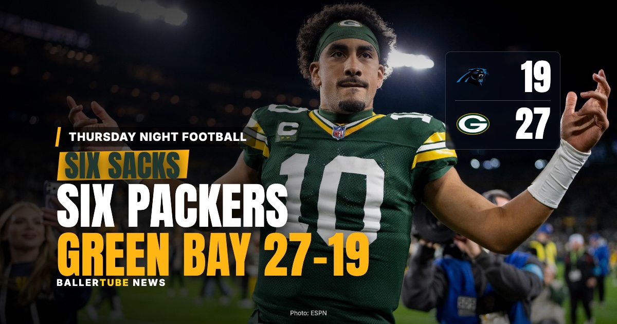 Six Sacks From Six Different Packers: Ty'Ron Hopper and Green Bay's Rush Beat Carolina 27-19