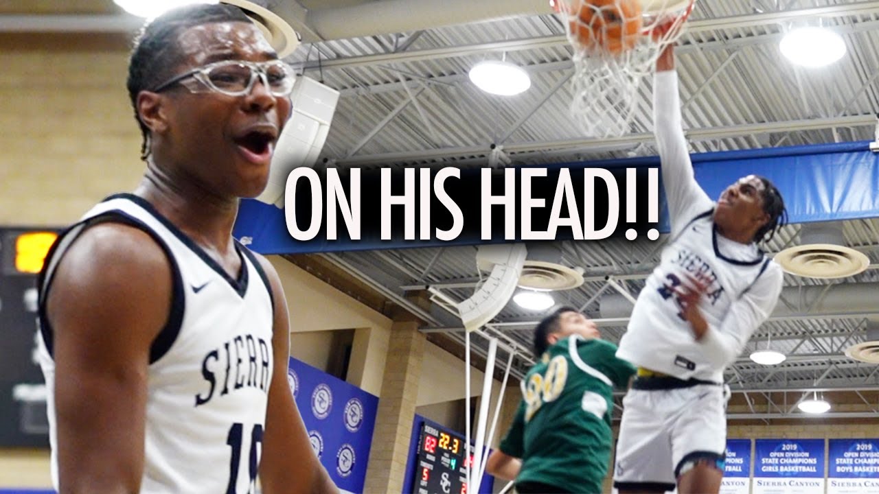 Bryce James First Game back with Sierra Canyon!
