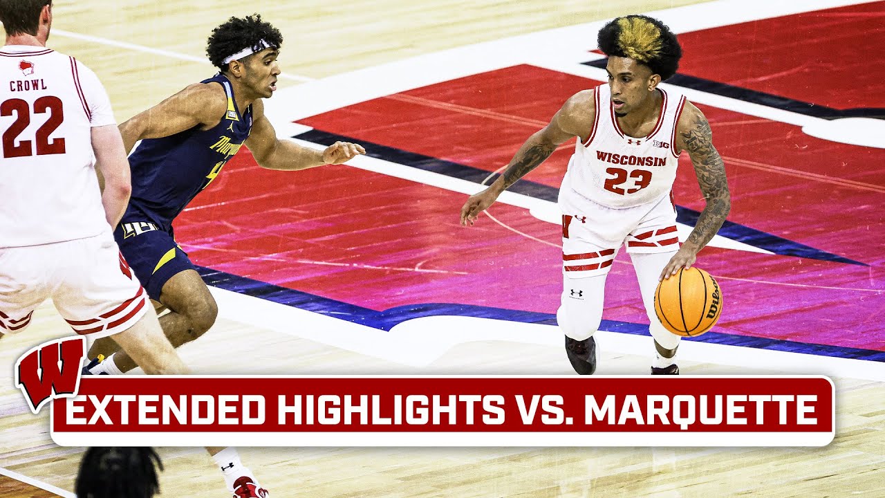 Marquette at Wisconsin | Extended Highlights | Big Ten Men's Basketball | Dec. 2, 2023