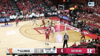 #24 Illinois vs Rutgers Basketball Game Highlights 12 2 2023