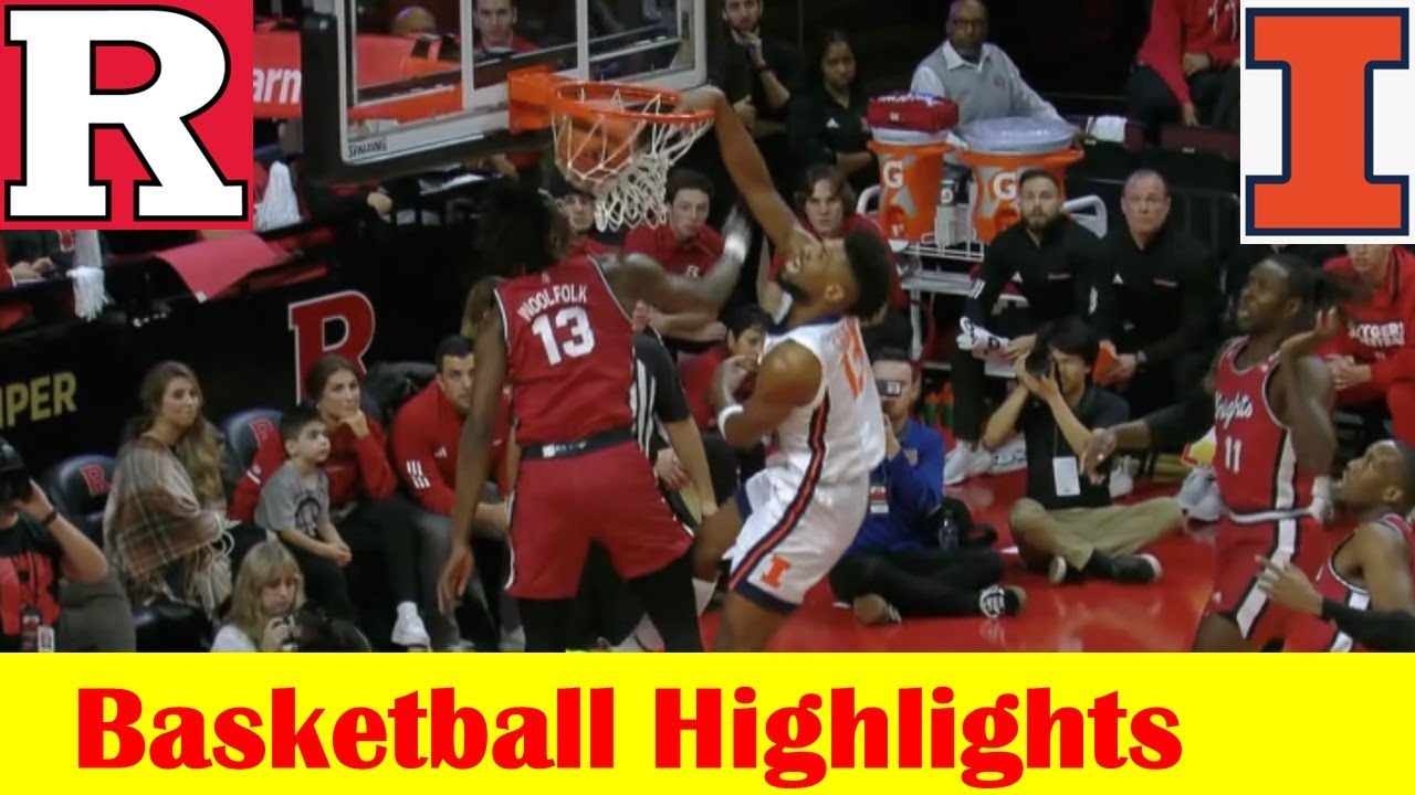 #24 Illinois vs Rutgers Basketball Game Highlights 12 2 2023
