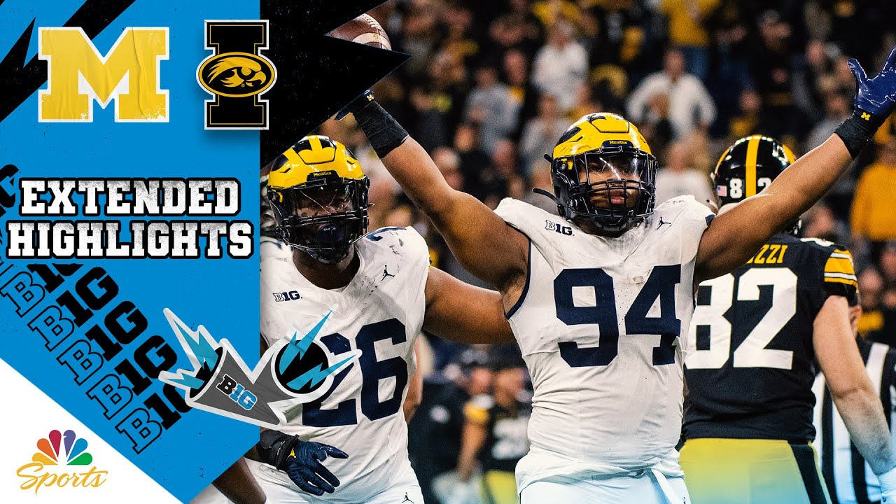 Big Ten Championship: Michigan vs. Iowa | EXTENDED HIGHLIGHTS | 12/3/2023 | NBC Sports