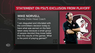 FSU AD condemns CFP selection snub: 'The committee FAILED college football' | SportsCenter