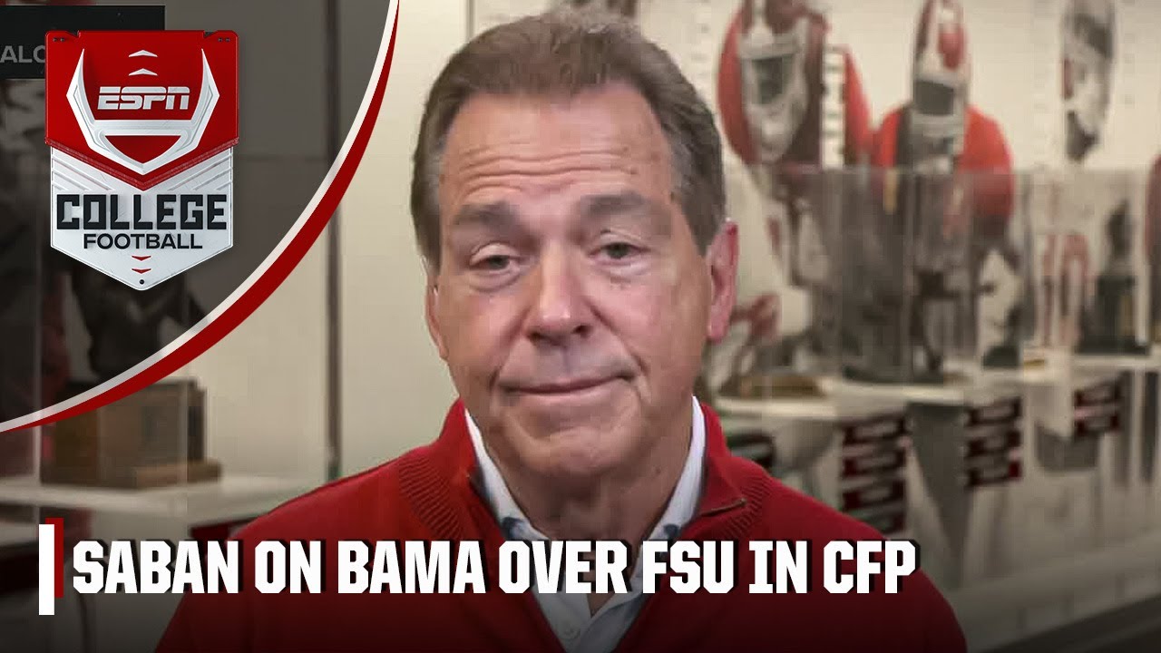 'Alabama EARNED THE RIGHT to be here' - Nick Saban on making CFP over FSU | CFP Selection Show