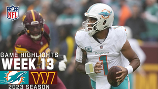 Miami Dolphins vs. Washington Commanders | 2023 Week 13 Game Highlights