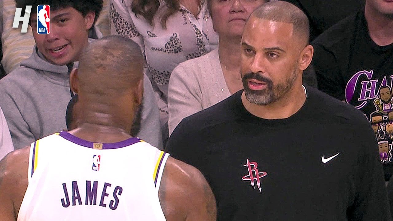 LeBron & Ime Udoka get into an exchange, Udoka gets ejected