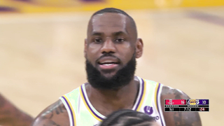 LeBron STARES DOWN Dillon Brooks after scoring on him
