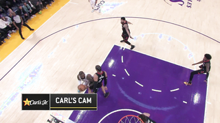 LeBron STARES DOWN Dillon Brooks after scoring on him