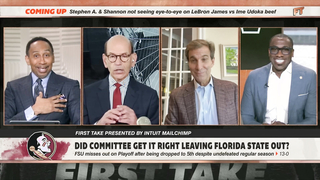 Paul Finebaum thinks Stephen A. Smith IS AT FAULT for FSU’s CFP omission?! | First Take