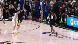 Paul George hits a CLUTCH three, Draymond misses after, WHAT AN ENDING