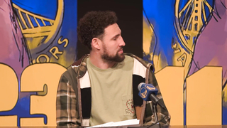 Klay Thompson discusses Win vs Clippers, Postgame Interview