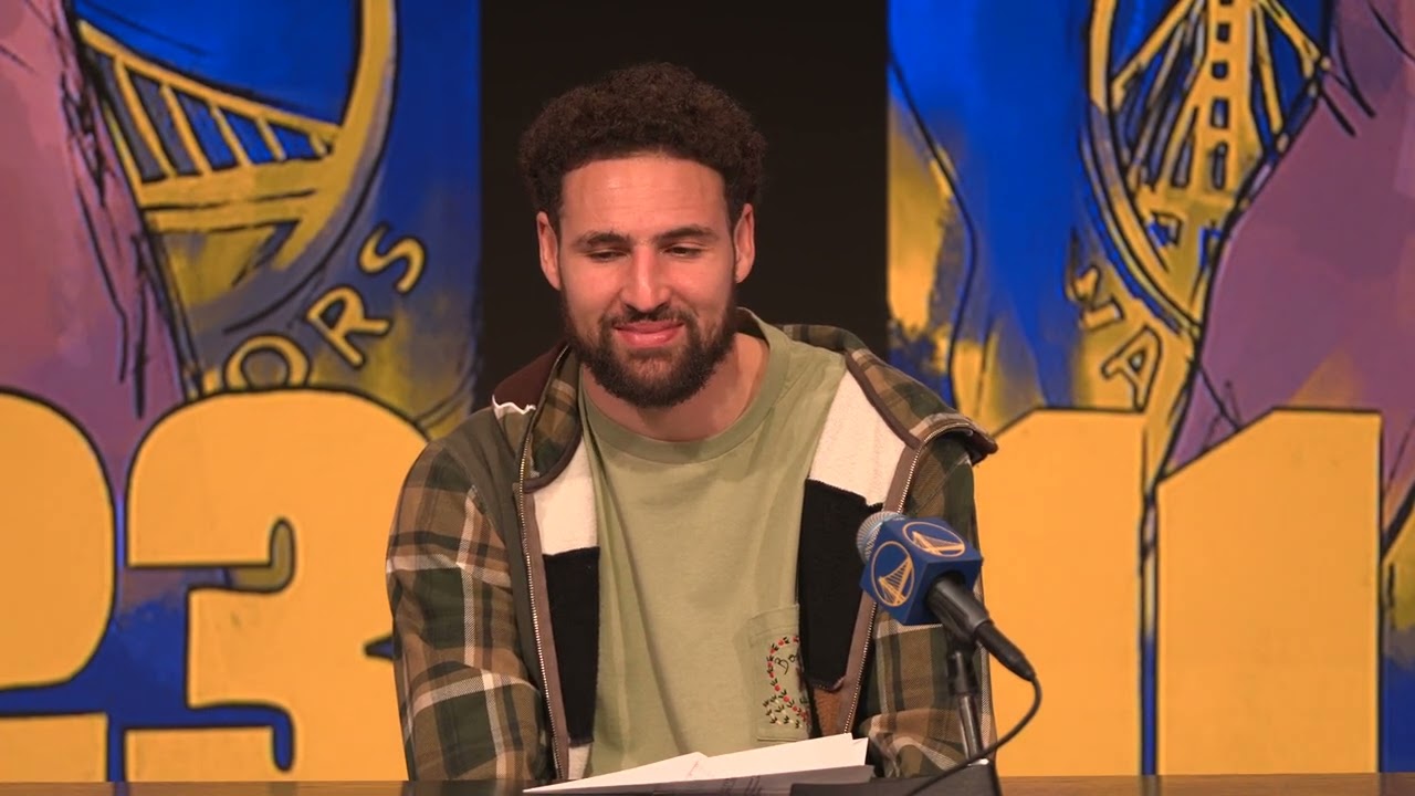 Klay Thompson discusses Win vs Clippers, Postgame Interview