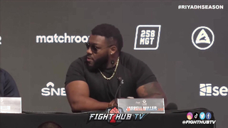 ANGRY Anthony Joshua SNAPS on Big Baby Miller! HEATED VERBAL exchange ensues at press conference!