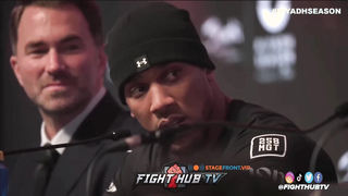 ANGRY Anthony Joshua SNAPS on Big Baby Miller! HEATED VERBAL exchange ensues at press conference!