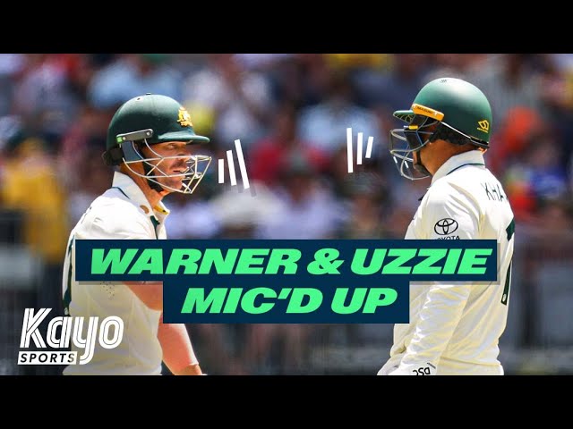 Warner & Khawaja Mic'd Up against Pakistan | Fox Cricket | Kayo Sports