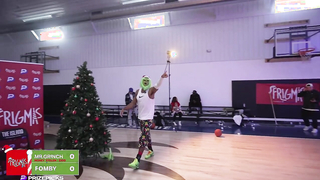 NBA Player Disguised As THE GRINCH vs STREETBALL HOOPERS...