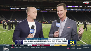 Michigan TAKES DOWN Washington to win National Title + JJ MCCARTHY INTERVIEW | CBS Sports