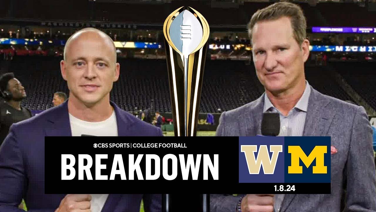 Michigan TAKES DOWN Washington to win National Title + JJ MCCARTHY INTERVIEW | CBS Sports