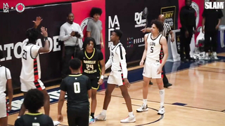 Carmelo Anthony Watches Kiyan Anthony, VJ Edgecombe, & LuHi GO OFF