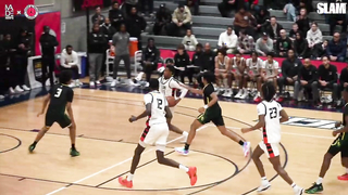 Carmelo Anthony Watches Kiyan Anthony, VJ Edgecombe, & LuHi GO OFF