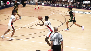 Carmelo Anthony Watches Kiyan Anthony, VJ Edgecombe, & LuHi GO OFF